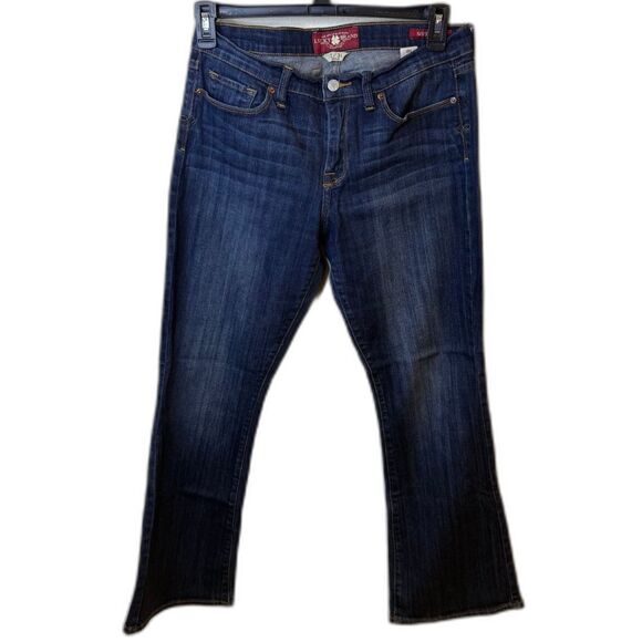 Lucky Brand Women's Sofia Boot Jeans Dark Wash Denim Stretch Size 12/31 - Picture 1 of 11